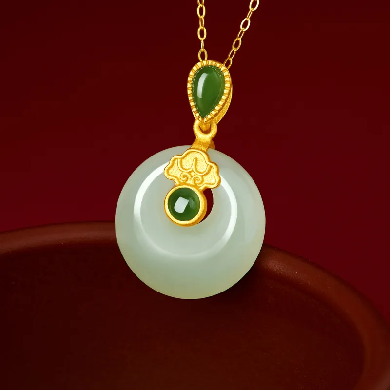 Lao Feng Xiang S925 Silver Necklaces Women's-4