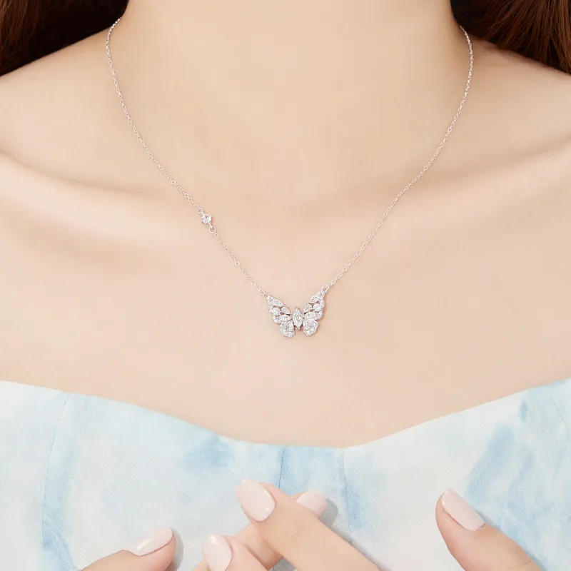 Lao Feng Xiang S925 Silver Necklaces Women's-4