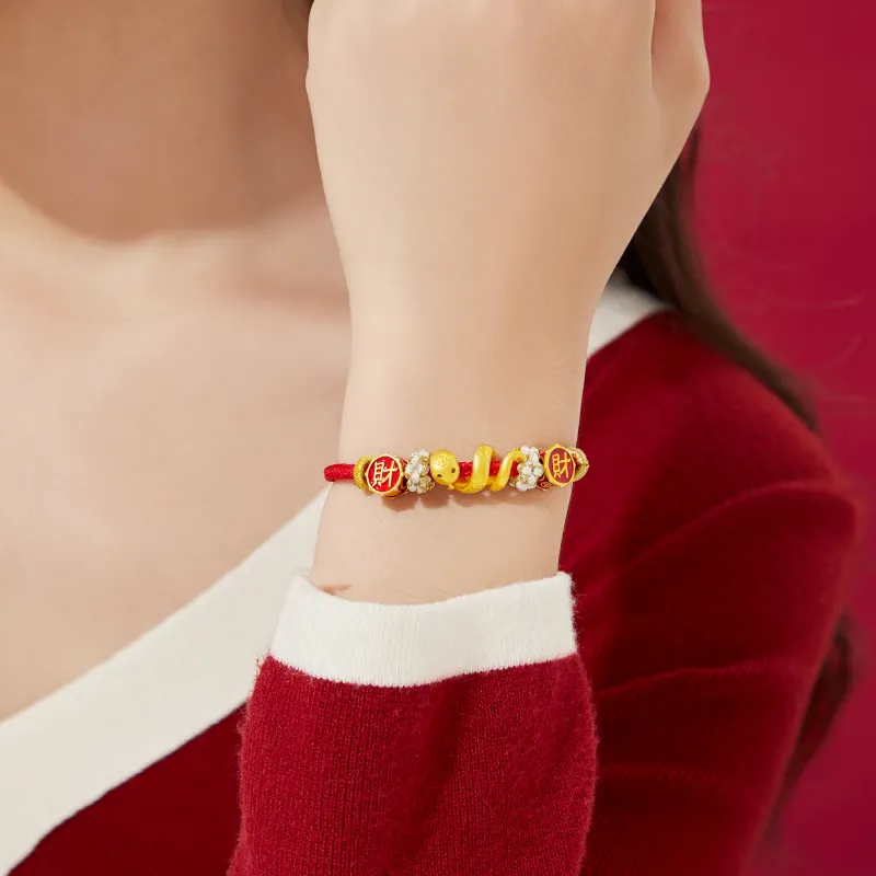 Lao Feng Xiang S925 Silver Bracelets Women's-2