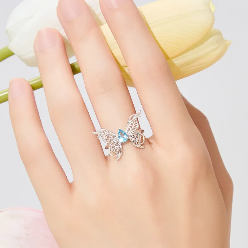Lao Feng Xiang Natural Topazes Rings Women's-6