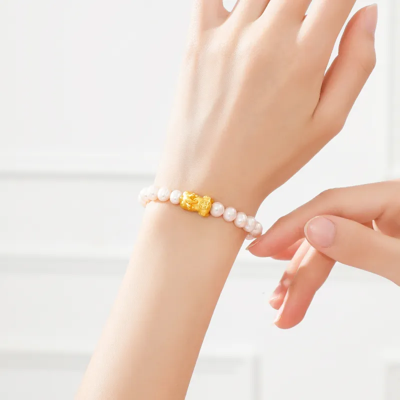 Lao Feng Xiang S925 Silver Bracelets Women's-6