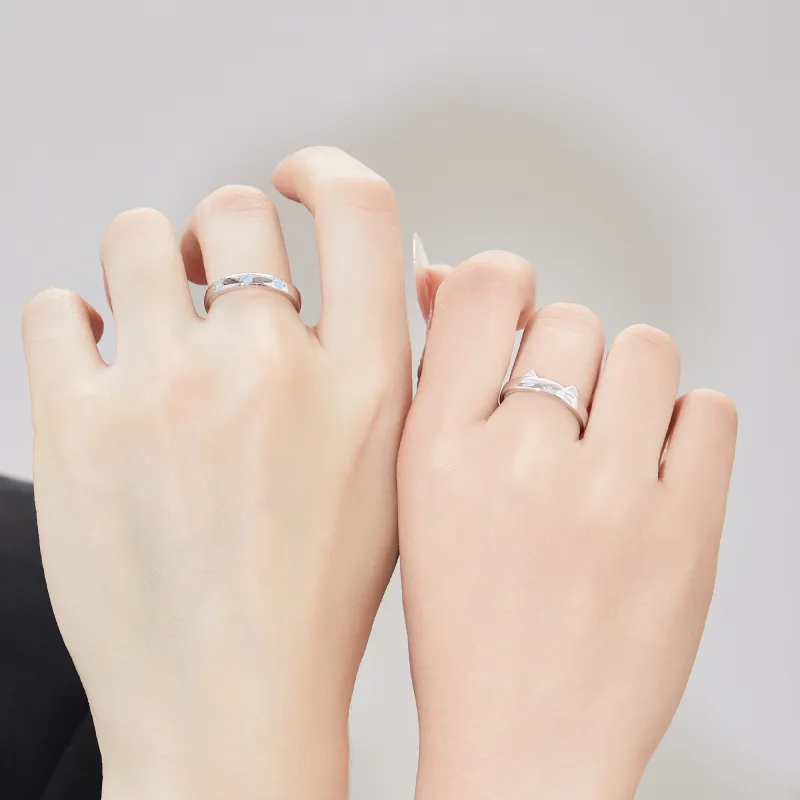 Lao Feng Xiang S925 Silver Rings Unisex-6