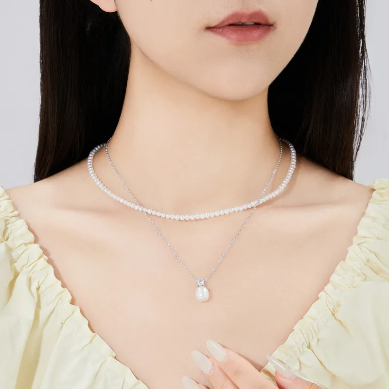 Lao Feng Xiang S925 Silver Necklaces Women's-2