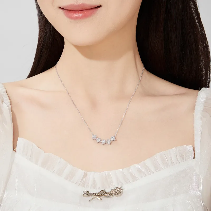Lao Feng Xiang S925 Silver Necklaces Women's-4