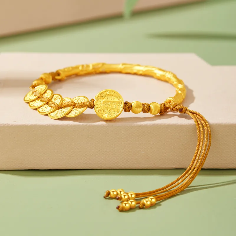 Lao Feng Xiang S925 Silver Bangles Women's-12