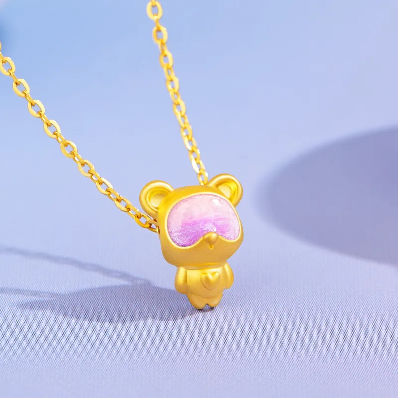 Lao Feng Xiang S925 Silver Necklaces Women's-6