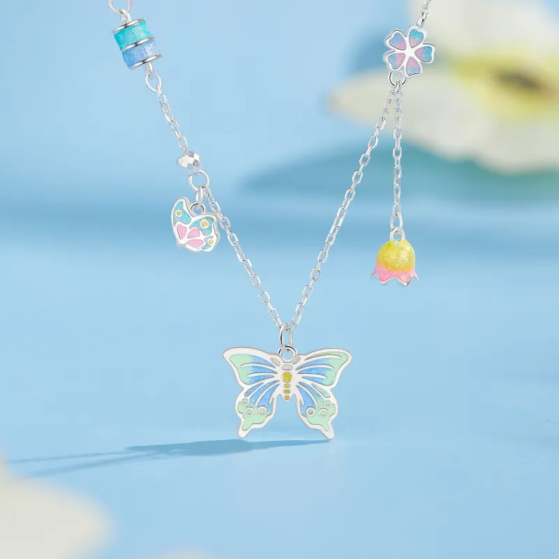Lao Feng Xiang S925 Silver Necklaces Women's-3