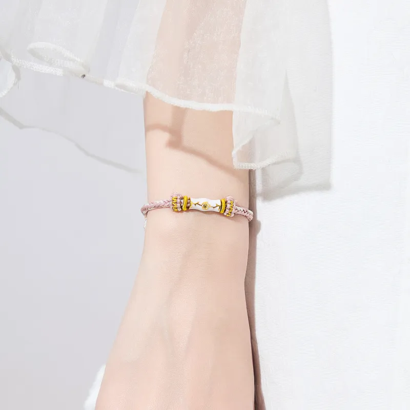 Lao Feng Xiang S925 Silver Bracelets Unisex-12