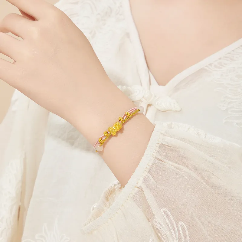 Lao Feng Xiang 925 Sterling Silver Bracelets Women's-4