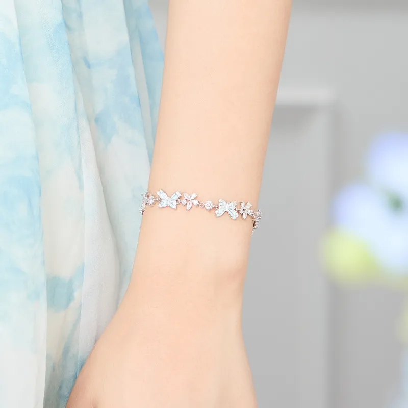 Lao Feng Xiang S925 Silver Bracelets Women's-3