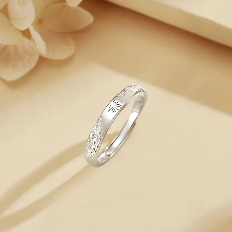Lao Feng Xiang S999 Fine Silver Rings Unisex-5