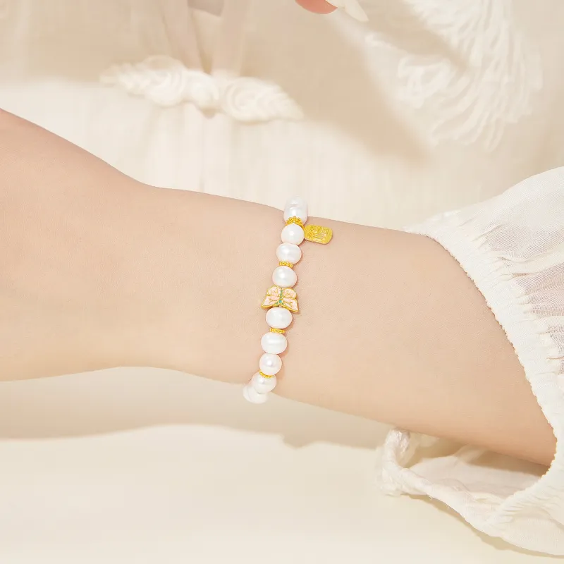 Lao Feng Xiang Pearl Bracelets Women's-6