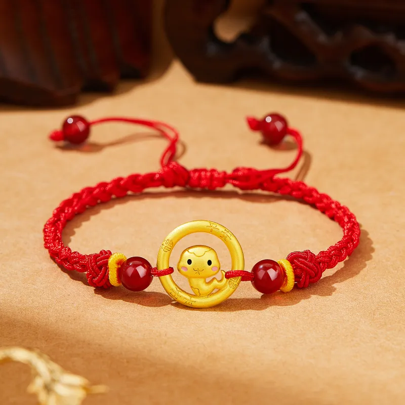 Lao Feng Xiang S925 Silver Bracelets Unisex-2