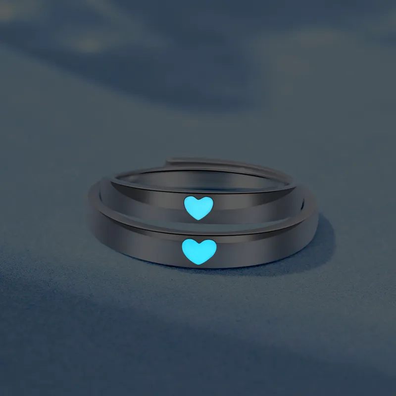 Lao Feng Xiang S925 Silver Ring Pair Unisex-2