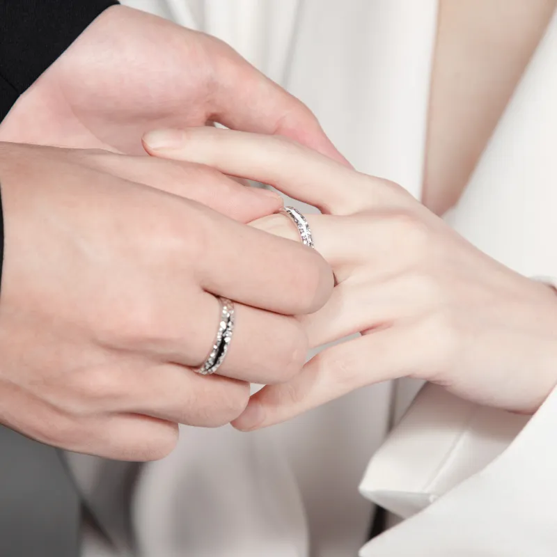 Lao Feng Xiang S925 Silver Rings Unisex-8