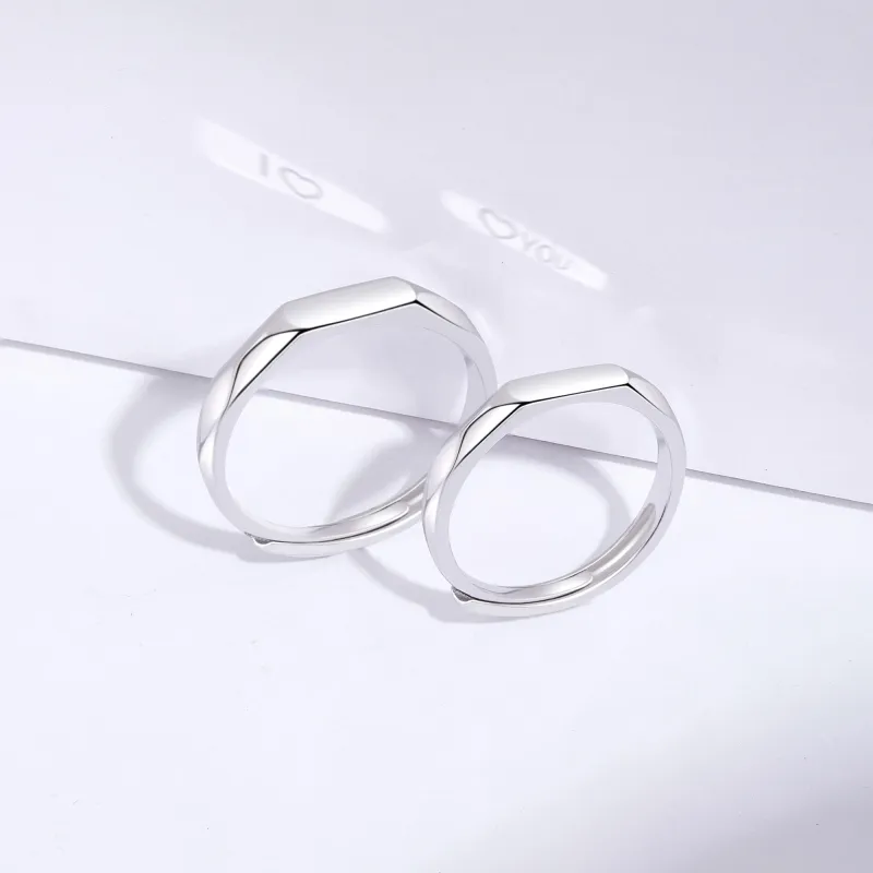 Lao Feng Xiang S925 Silver Rings Unisex-6