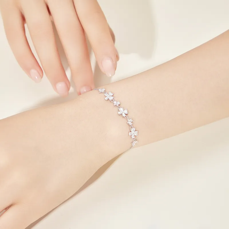 Lao Feng Xiang S925 Silver Bracelets Women's-6