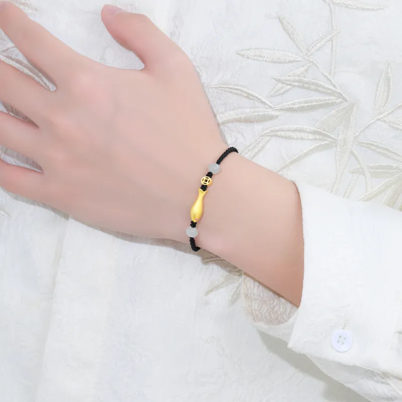 Lao Feng Xiang 999 Fine Silver Bracelets Unisex-2