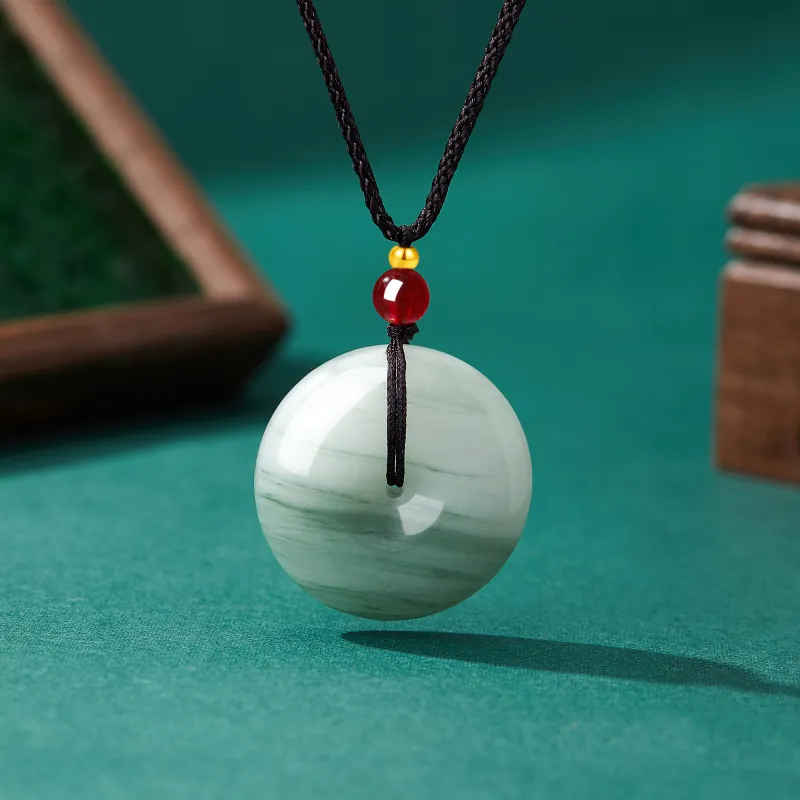 Lao Feng Xiang Tianshan Jade Necklaces Unisex-2