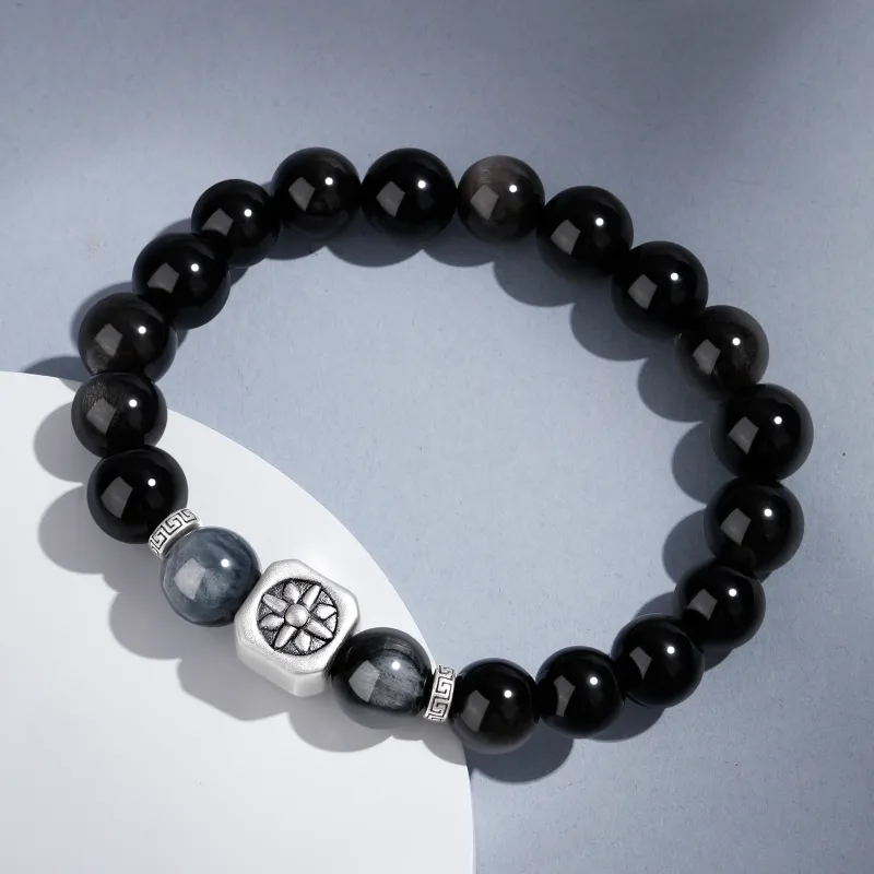 Lao Feng Xiang Natural Chalcedony Bracelets Unisex-7