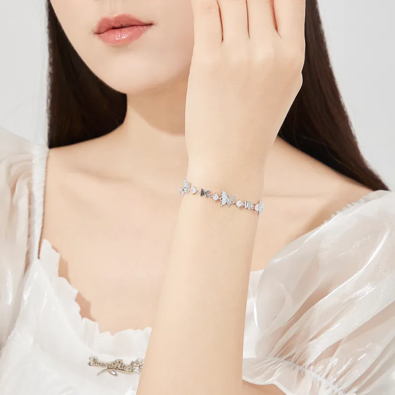 Lao Feng Xiang S925 Silver Bracelets Women's-4