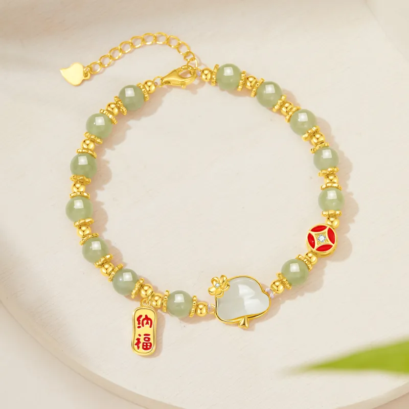 Lao Feng Xiang S925 Sterling Silver Bracelets Women's-1