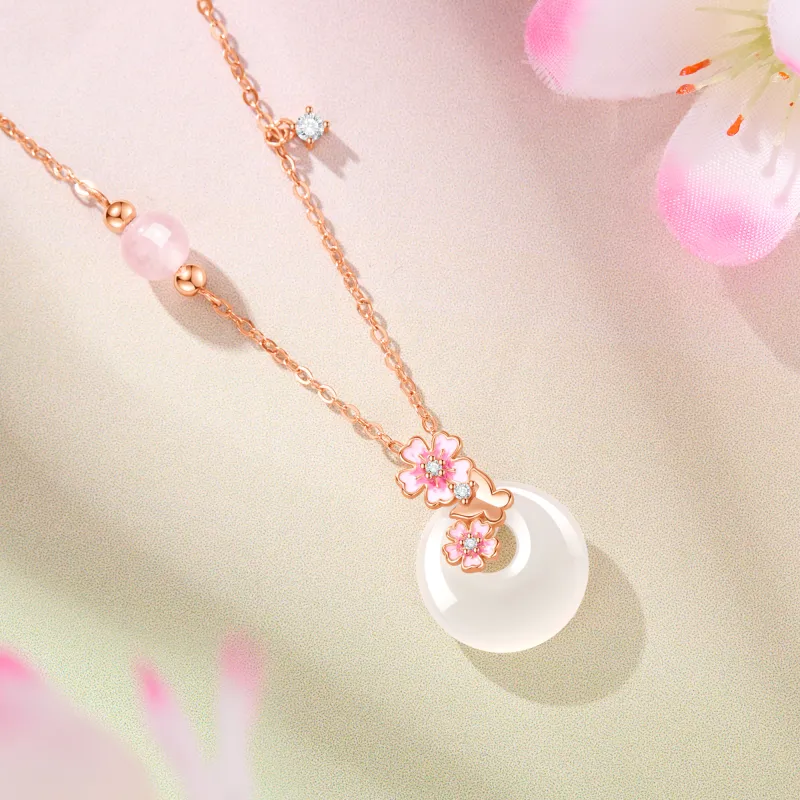 Lao Feng Xiang Chalcedony Necklaces Women's-5