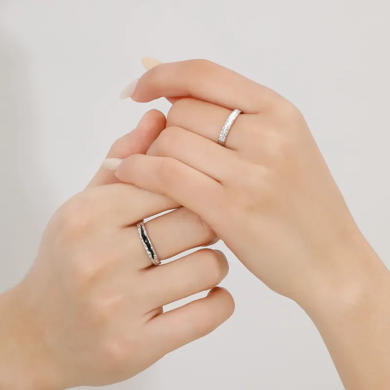Lao Feng Xiang S925 Silver Rings Unisex-2
