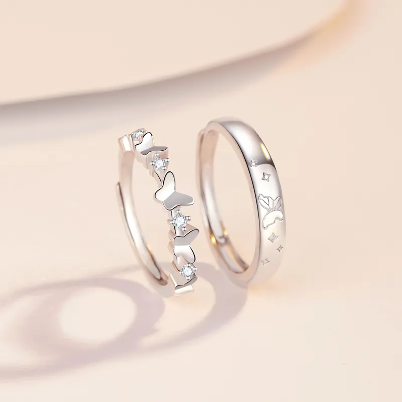 Lao Feng Xiang S925 Sterling Silver Rings Unisex-5