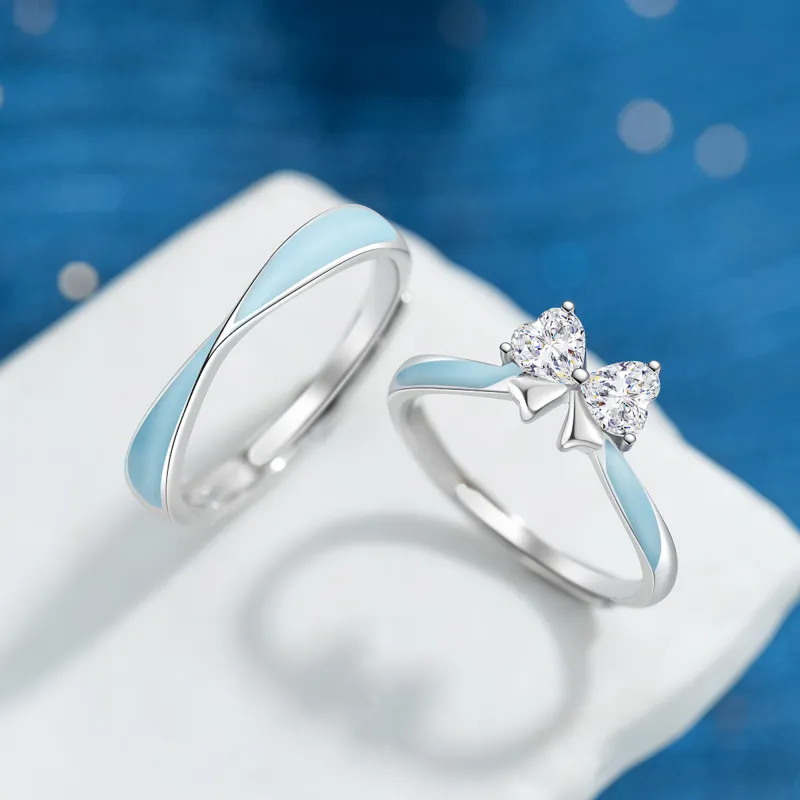 Lao Feng Xiang S925 Silver Rings Women's-4
