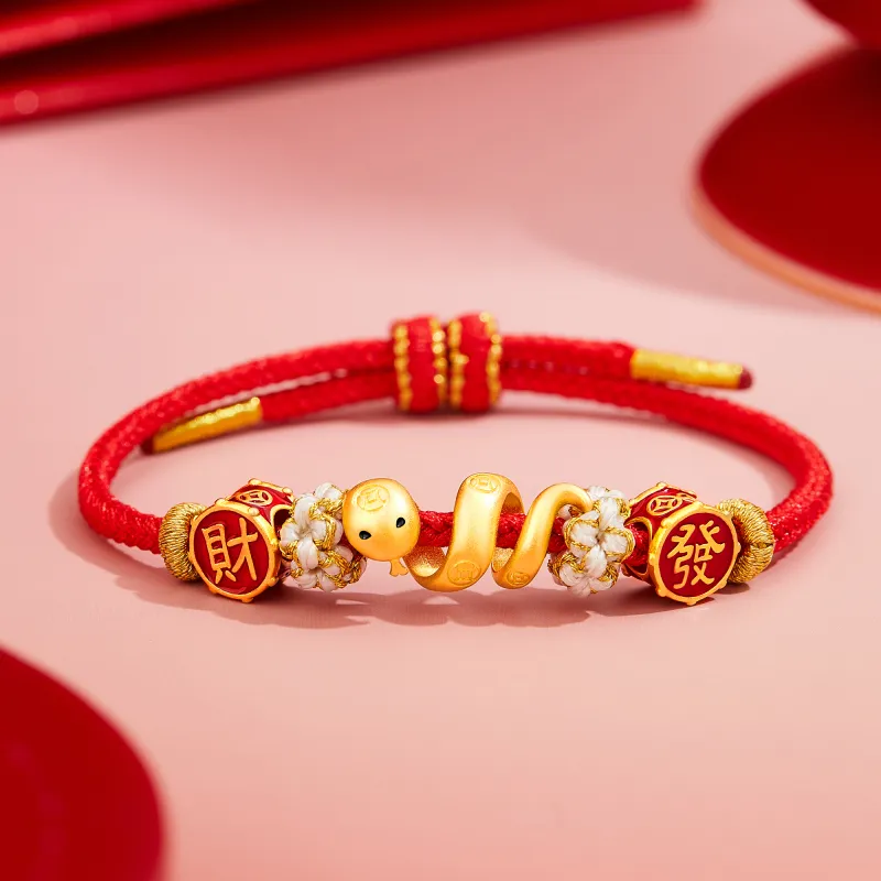 Lao Feng Xiang S925 Silver Bracelets Women's-5