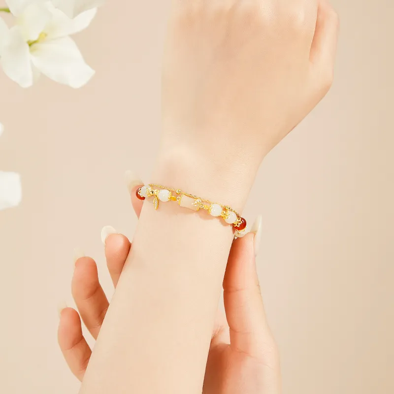 Lao Feng Xiang Chalcedony Jade Bracelets Women's-3