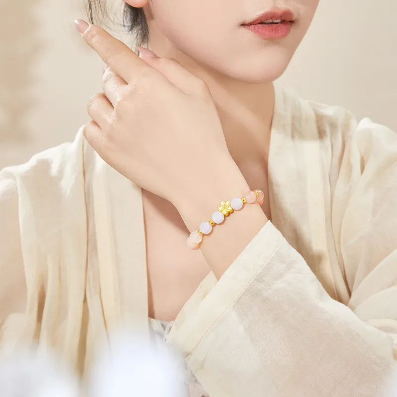 Lao Feng Xiang Agate Bracelets Women's-3
