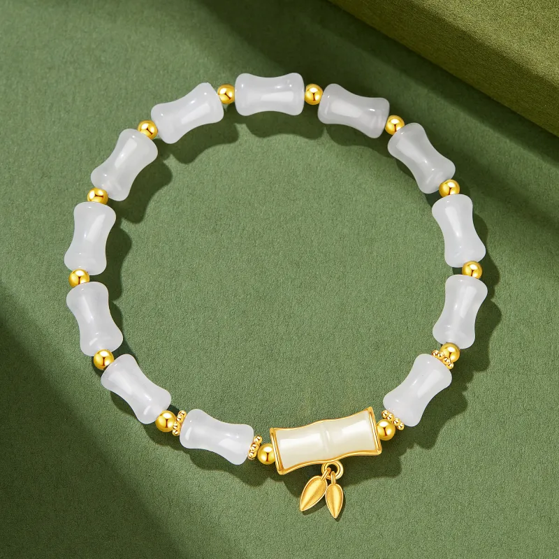 Lao Feng Xiang Natural Chalcedony Bracelets Unisex-6