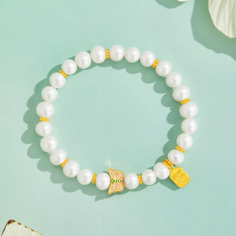 Lao Feng Xiang Pearl Bracelets Women's-1