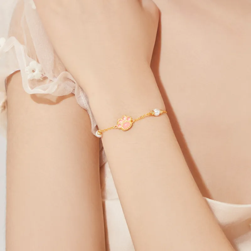 Lao Feng Xiang S925 Silver Bracelets Women's-5