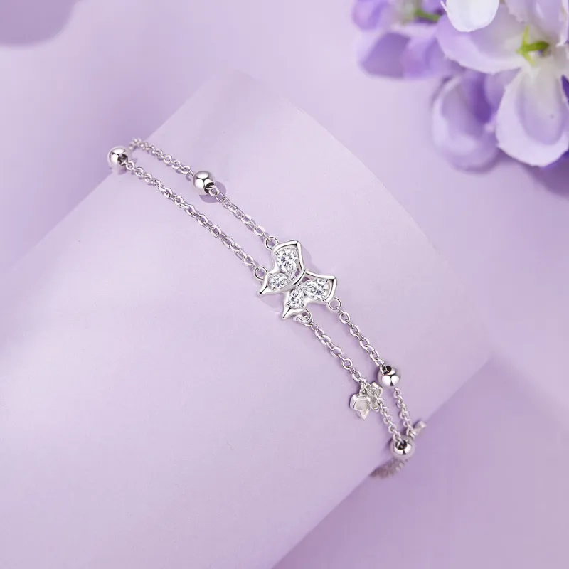 Lao Feng Xiang S925 Silver Bracelets Women's-1