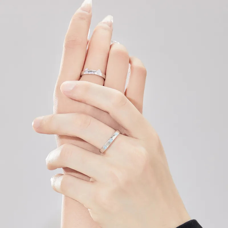 Lao Feng Xiang S925 Silver Rings Unisex-4