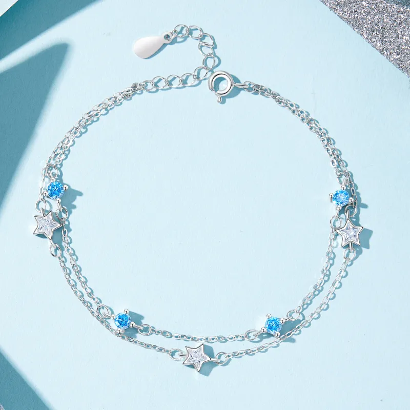 Lao Feng Xiang S925 Silver Bracelets Women's-10