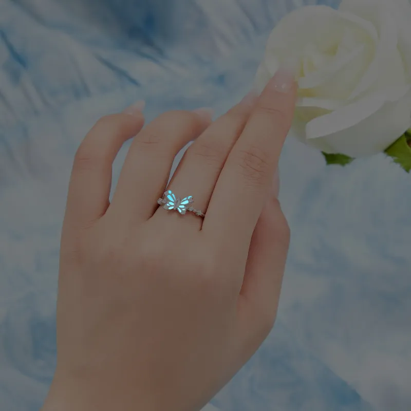 Lao Feng Xiang S925 Silver Rings Women's-1