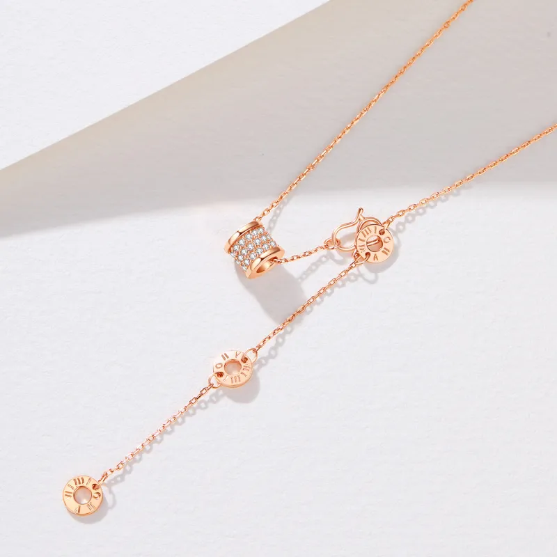 Lao Feng Xiang S999 Fine Silver Necklaces Women's-11