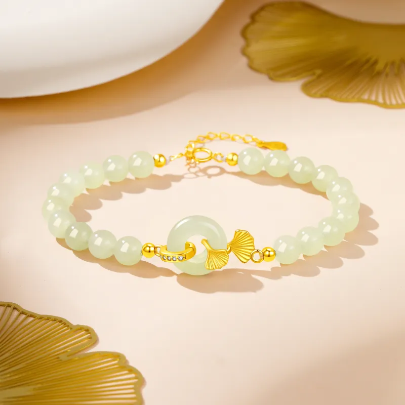 Lao Feng Xiang Natural Chalcedony Bracelets Women's-4