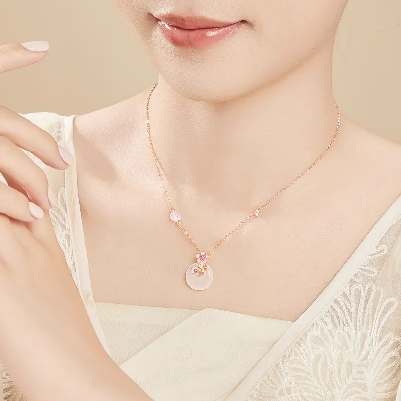 Lao Feng Xiang Chalcedony Necklaces Women's-6