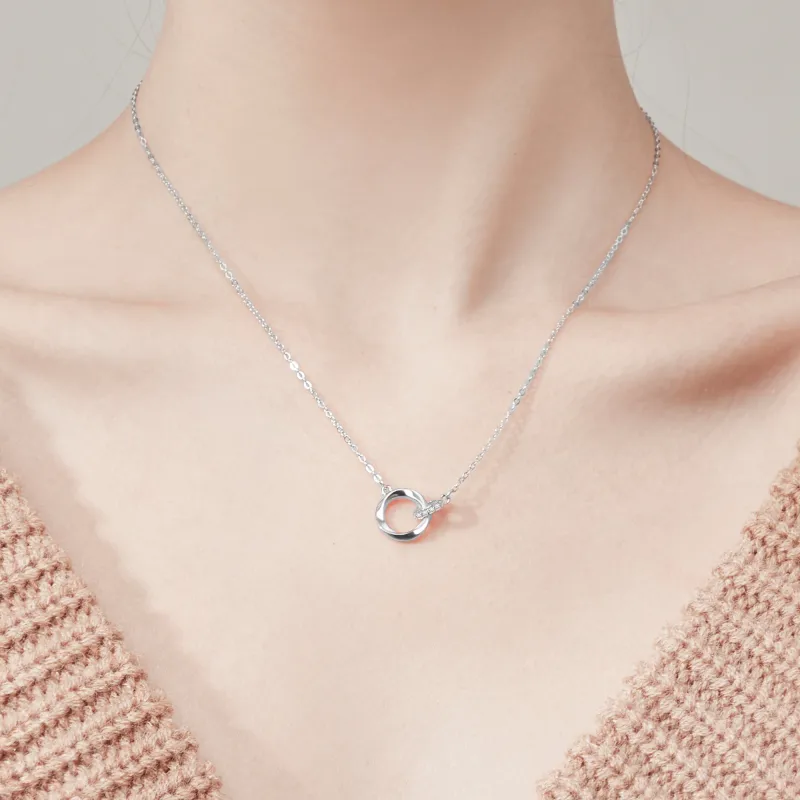 Lao Feng Xiang S925 Sterling Silver Necklaces Women's-3