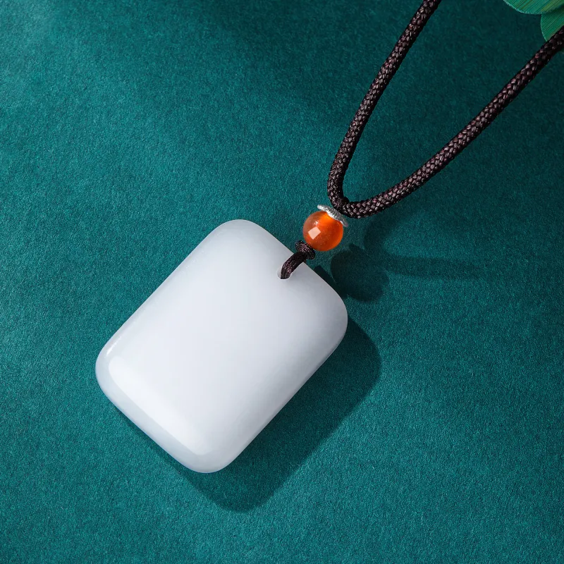 Lao Feng Xiang Golden Silk Jade Necklaces Unisex-5