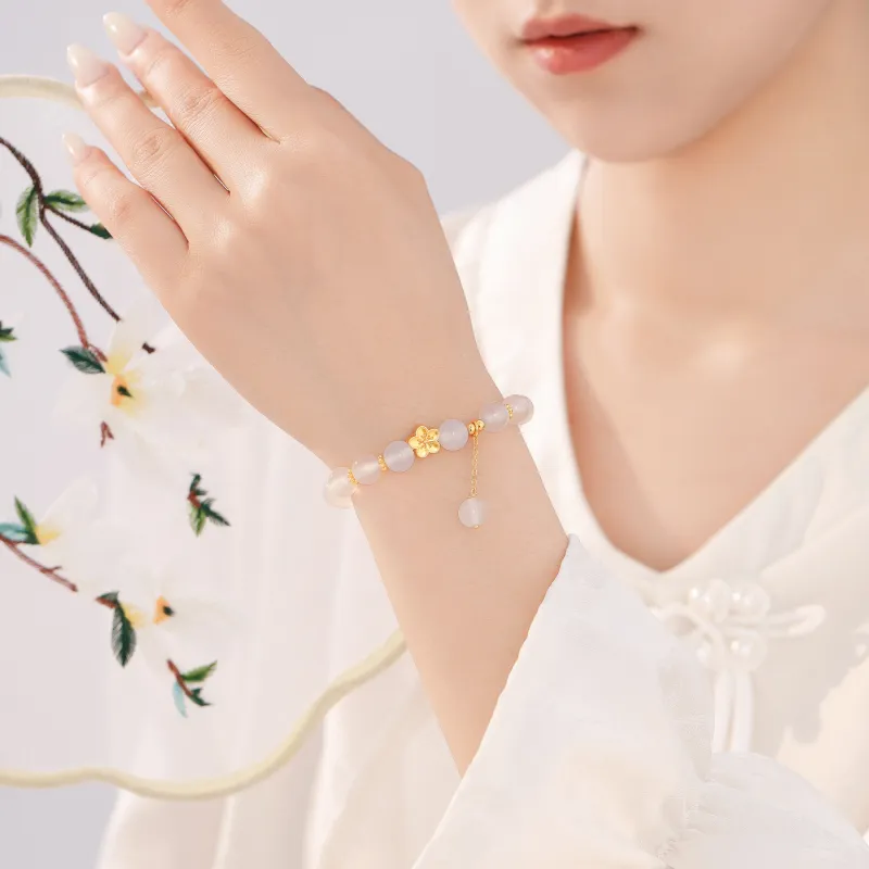 Lao Feng Xiang Chalcedony Bracelets Women's-2