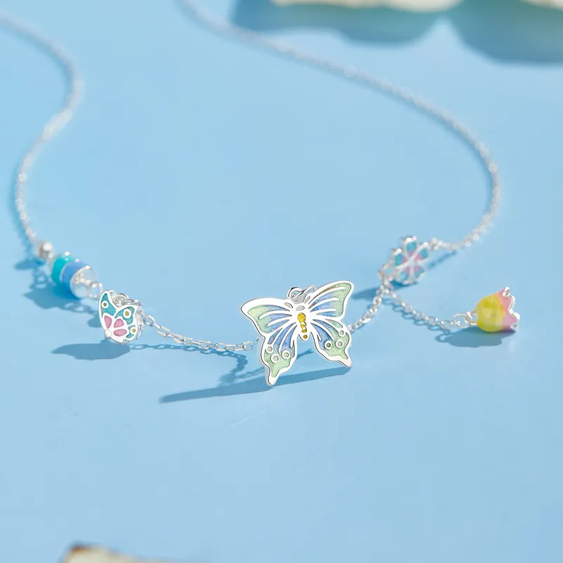 Lao Feng Xiang S925 Silver Necklaces Women's-5
