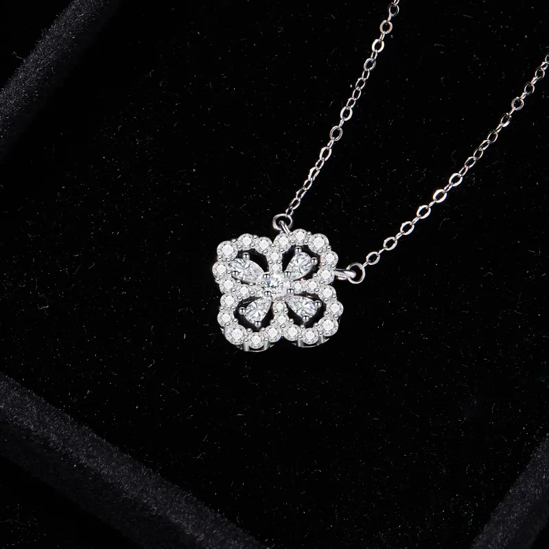 Lao Feng Xiang S925 Silver Necklaces Women's-4