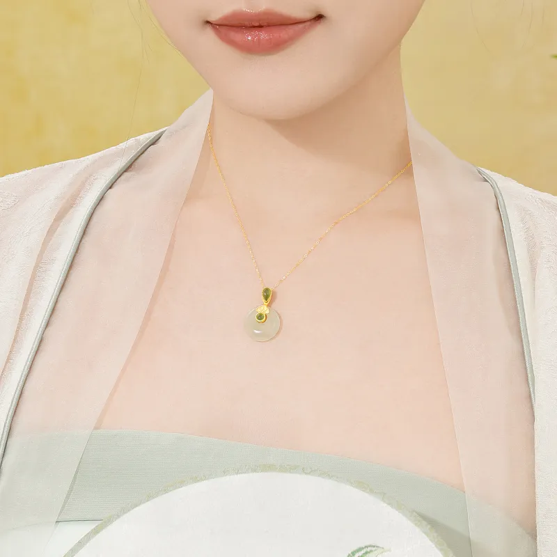 Lao Feng Xiang S925 Silver Necklaces Women's-3