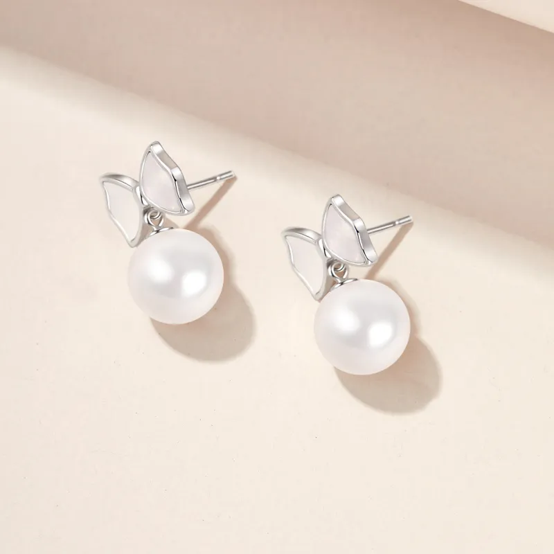 Lao Feng Xiang S925 Sterling Silver Hoop Earrings For Women's Women's-3